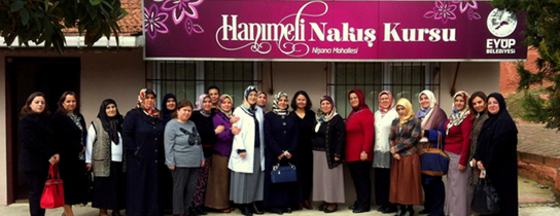 Hanımeli Nakış Kursu'na ilgi giderek artıyor Hanımeli Nakış Kursu'na ilgi giderek artıyor