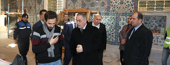 Eyüp Sultan Türbesi'nde İnceleme... Eyüp Sultan Türbesi'nde İnceleme...