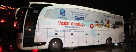 EYÜP SULTAN'DAN KONYA'YA VUSLAT YOLCULUĞU BAŞLADI EYÜP SULTAN'DAN KONYA'YA VUSLAT YOLCULUĞU BAŞLADI