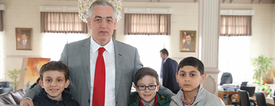 Minik Öğrenciler Sordu, Başkan Aydın Cevapladı Minik Öğrenciler Sordu, Başkan Aydın Cevapladı