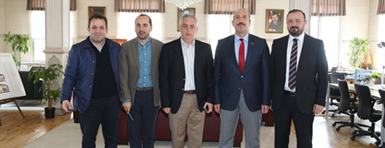 Başkan Aydın'ın Ardeşen'den Konukları Vardı Başkan Aydın'ın Ardeşen'den Konukları Vardı