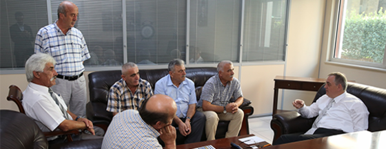 Muhtarlardan Başkan Aydın'a Ziyaret Muhtarlardan Başkan Aydın'a Ziyaret