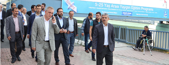 Başkan Aydın Defterdar'da İncelemelerde Bulundu Başkan Aydın Defterdar'da İncelemelerde Bulundu