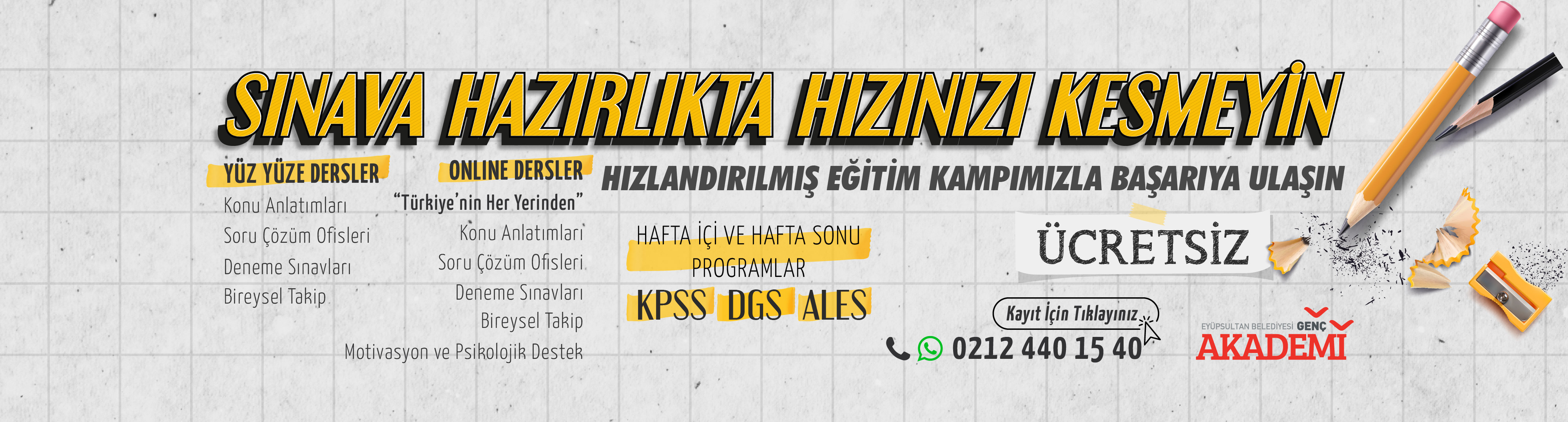 Sınava Hazırlıkta Hızınızı Kesmeyin