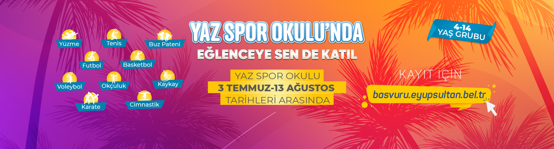Yaz Spor Okulları Başlıyor
