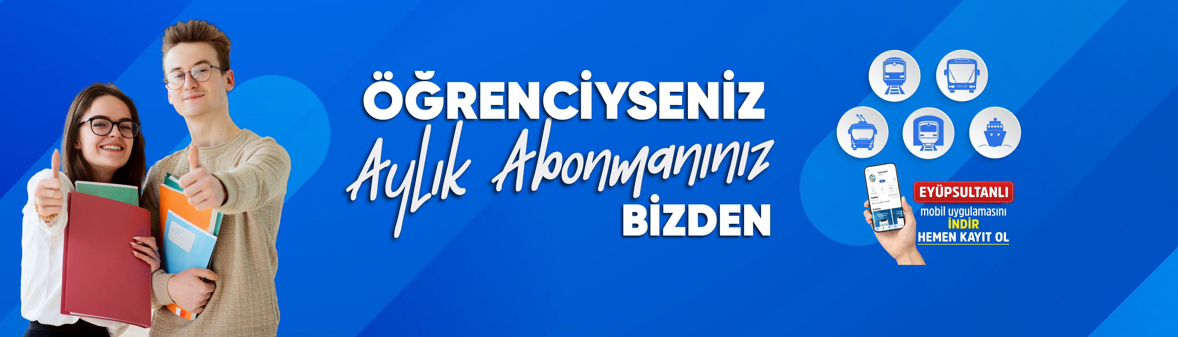 Öğrencilere Aylık Abonman Hediyesi