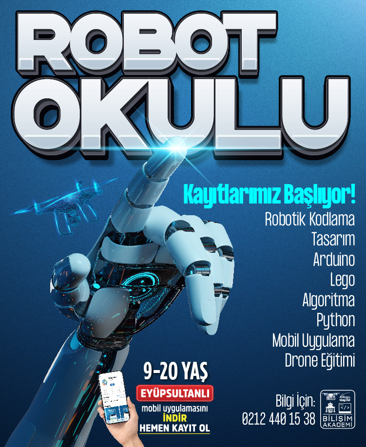Robot Okulu Kayıtlarımız Başlıyor