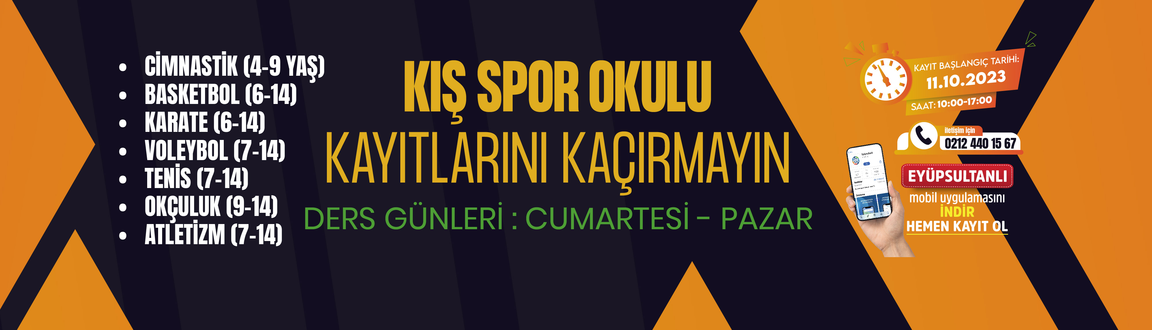 Kış Spor Okulları Başlıyor