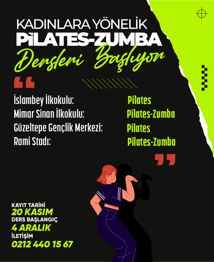 Kadınlara Yönelik Pilates ve Zumba Dersleri Başlıyor
