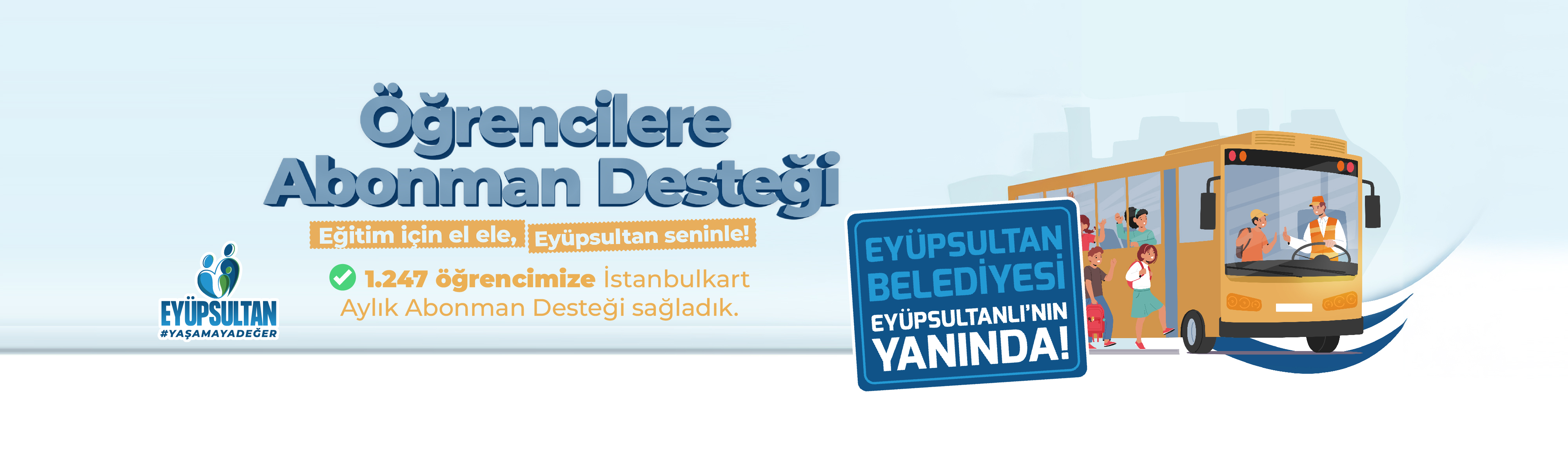 Öğrencilere Abonman Desteği