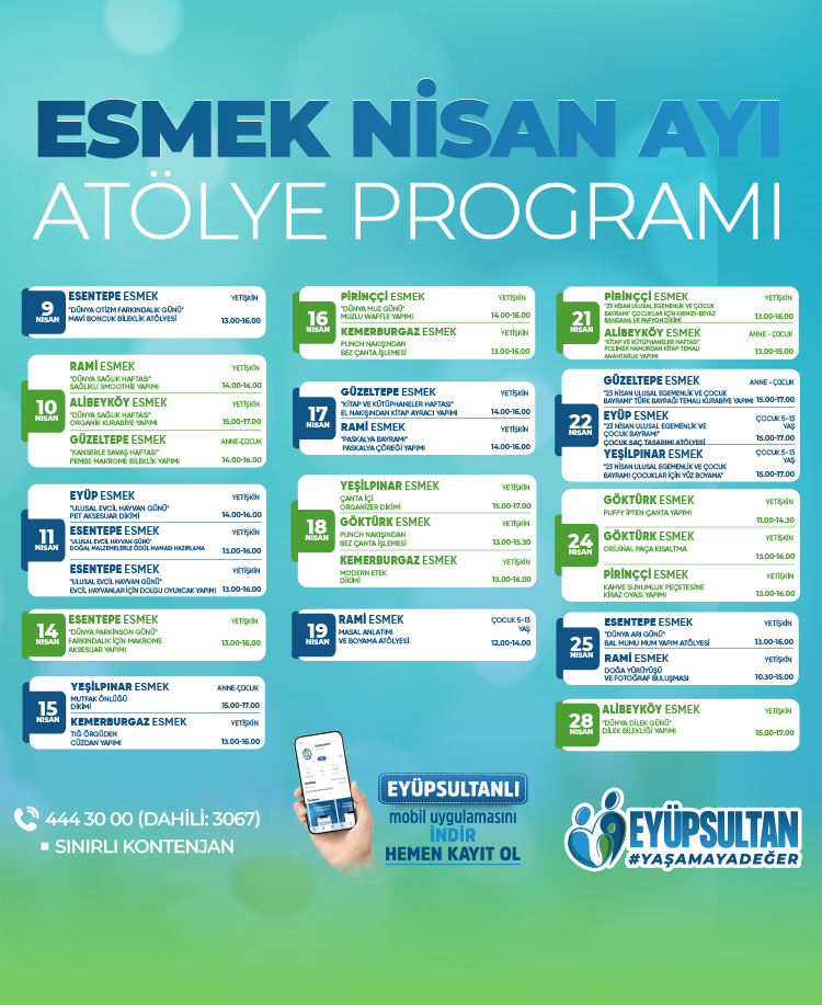 ESMEK - Nisan Ayı Atölye Programı