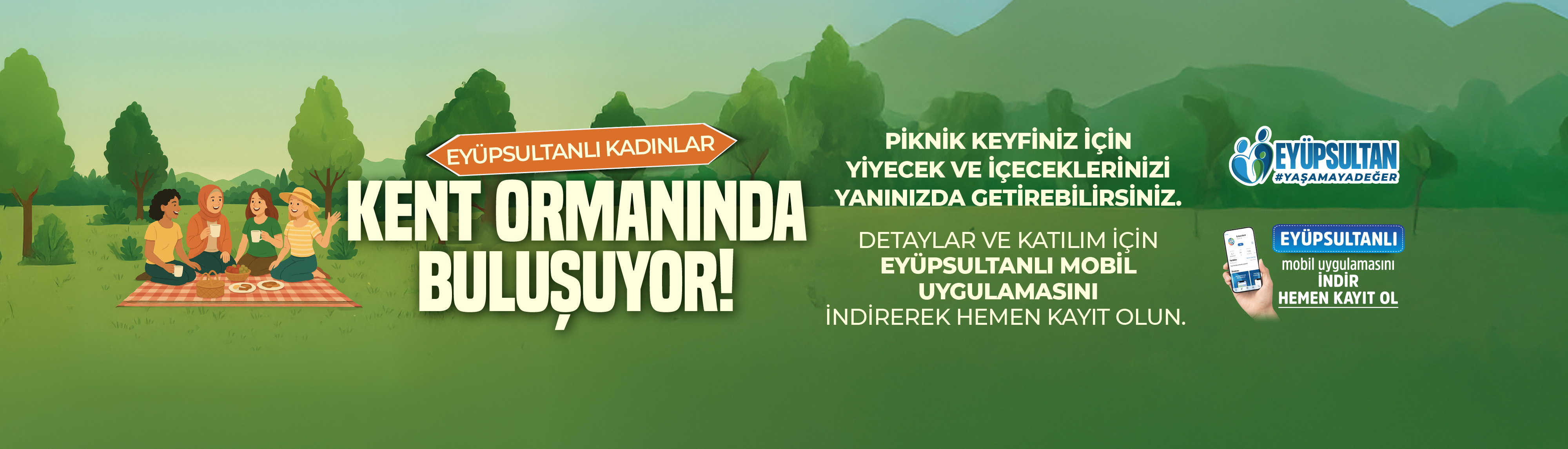 Eyüpsultanlı Kadınlar Kent Ormanında Buluşuyor