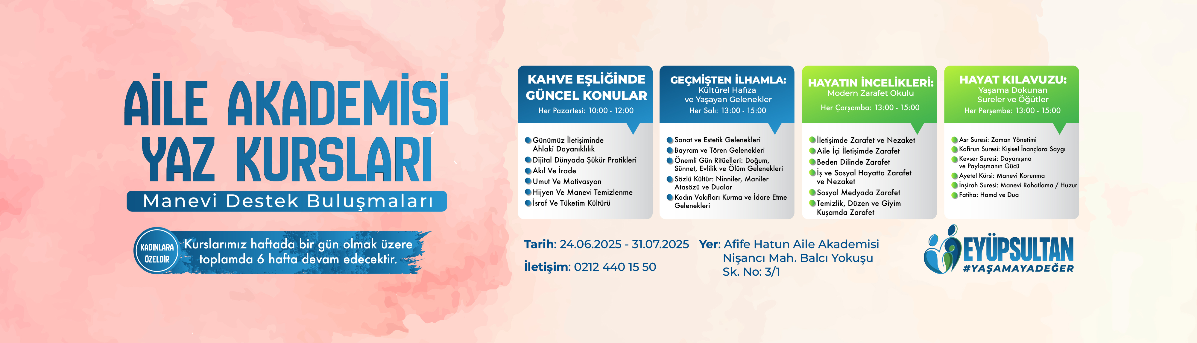 Aile Akademisi Yaz Kursları