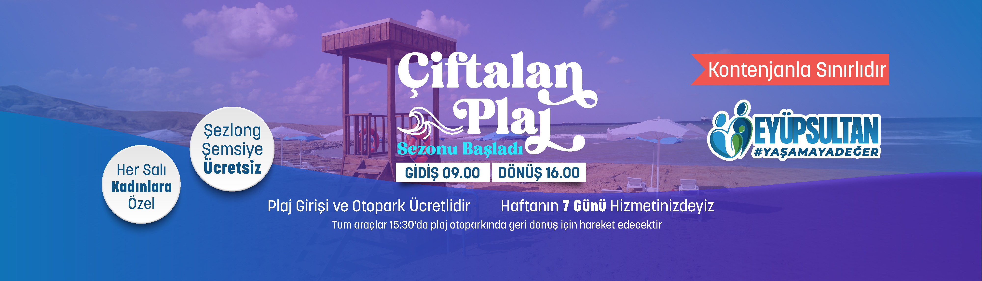 Çiftalan Plaj Sezonu Başladı