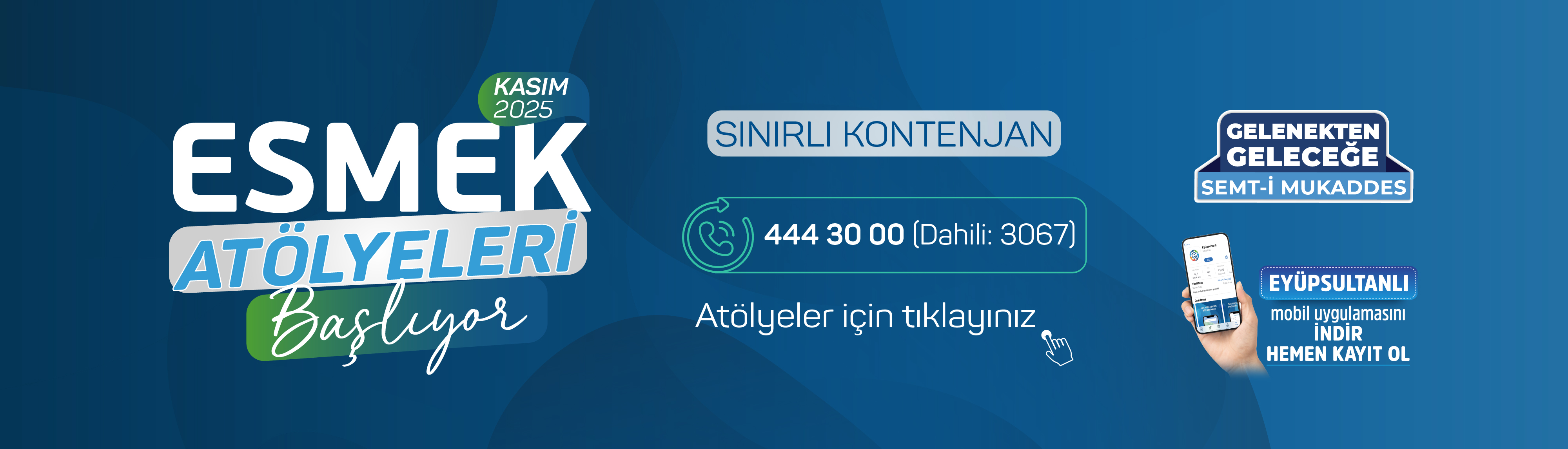 ESMEK Atölyeleri Başlıyor