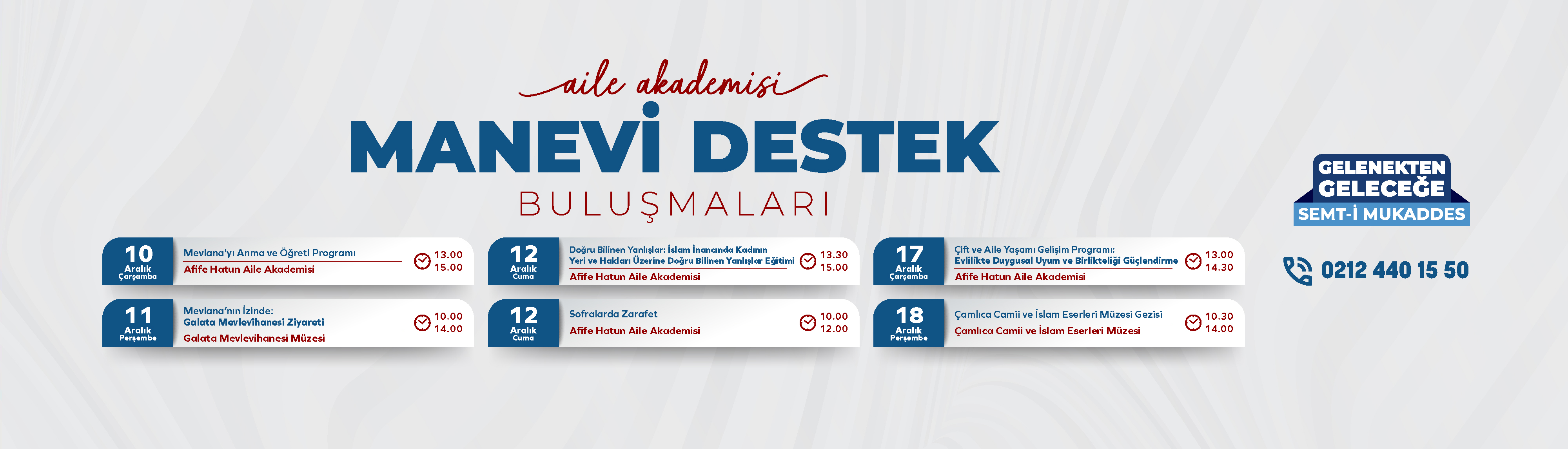 Aile Akademisi Manevi Destek Buluşmaları