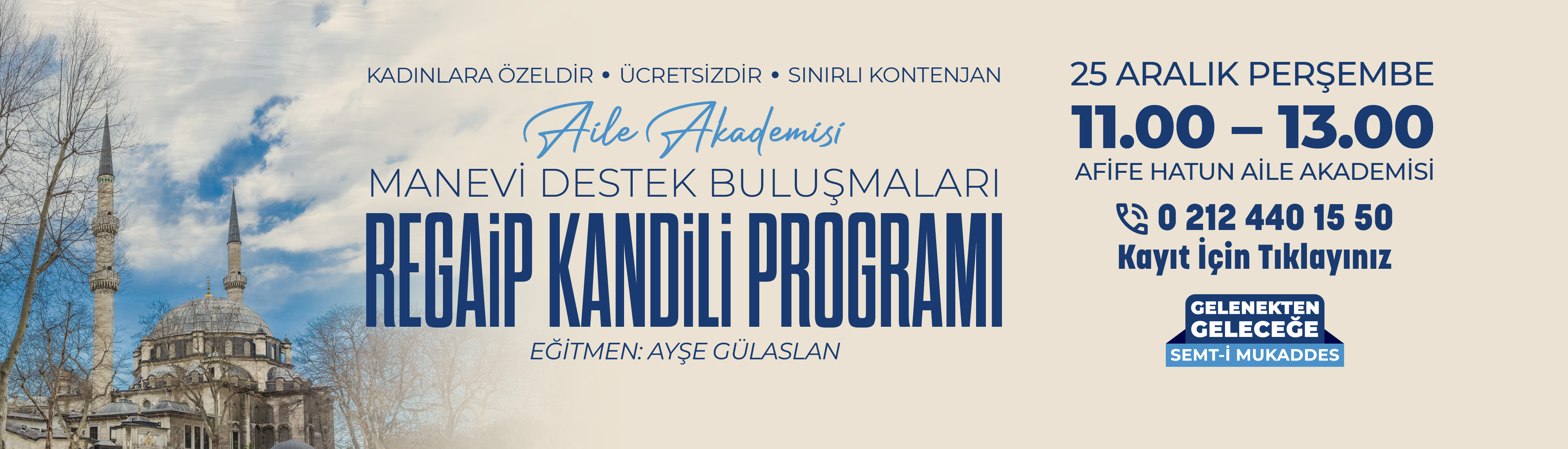 Regaip Kandili Programı