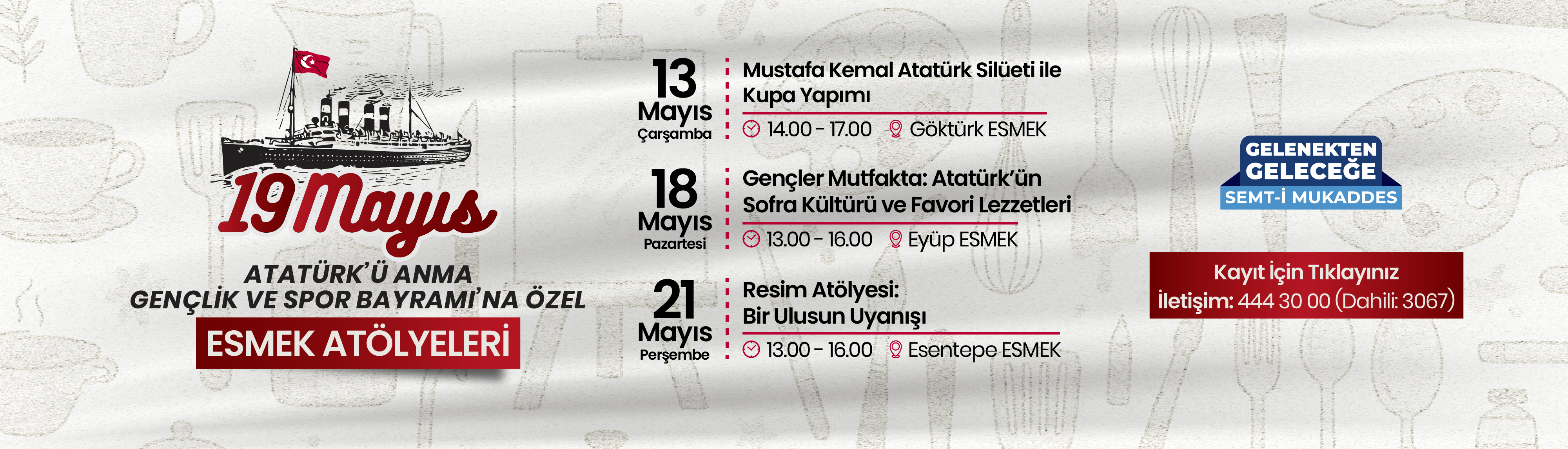 19 Mayıs'a Özel ESMEK Atölyeleri