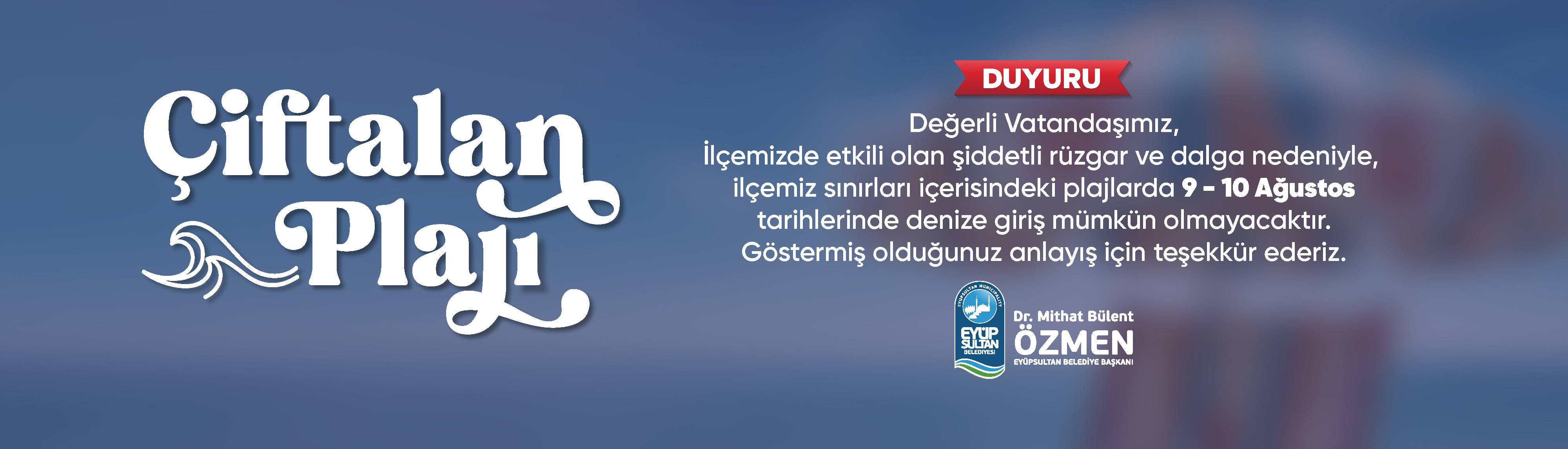 Plaj duyuru