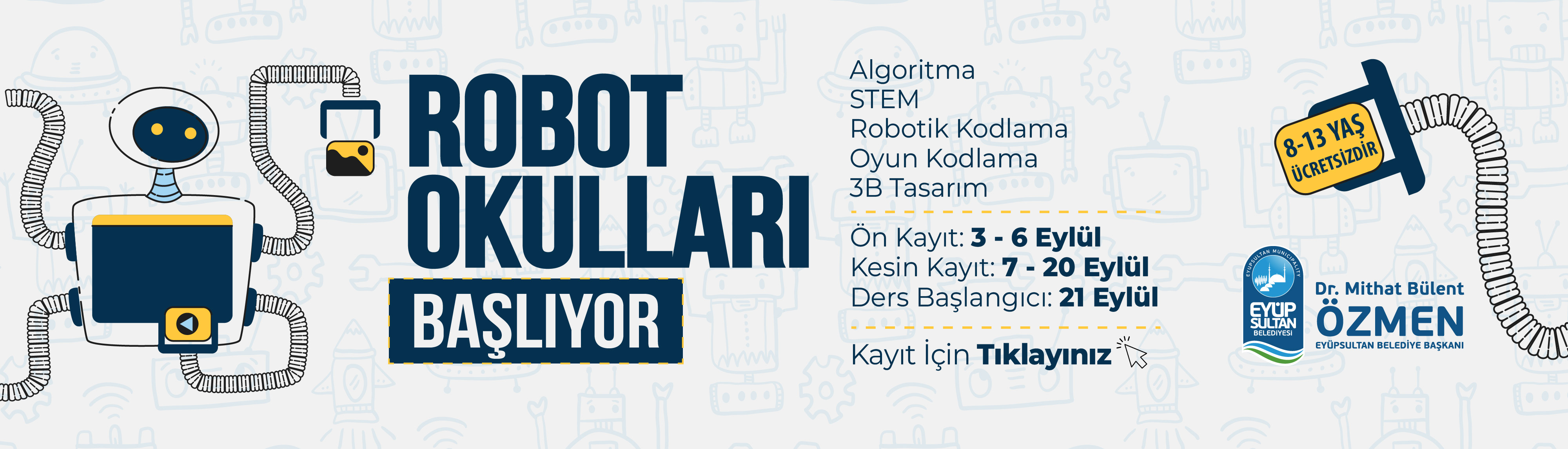 Robot Okulları Yeni Dönem Kayıtları Başlıyor