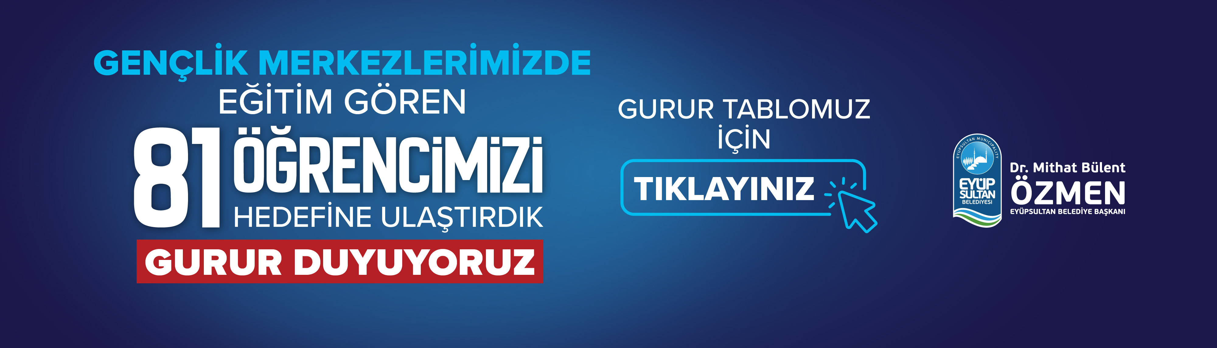 GENÇLİK MERKEZLERİ ÜNİVERSİTE GURUR TABLOSU