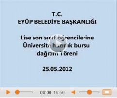 Lise son sınıflara Burs dağıtım töreni Lise son sınıflara Burs dağıtım töreni