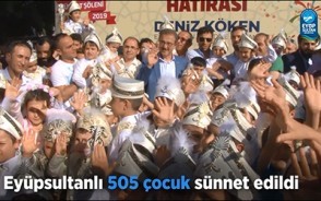 Eyüpsultanlı 505 çocuk sünnet edildi