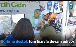 Eğitime destek tüm hızıyla devam ediyor