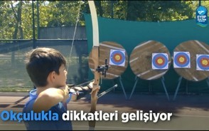 Okçulukla dikkatleri gelişiyor Okçulukla dikkatleri gelişiyor