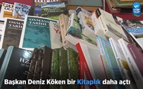 Başkan Deniz Köken bir Kitaplık daha açtı Başkan Deniz Köken bir Kitaplık daha açtı
