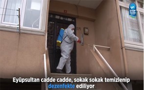 Mahallelerimizde dezenfeksiyon çalışması devam ediyor Mahallelerimizde dezenfeksiyon çalışması devam ediyor