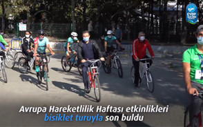 Avrupa Hareketlilik Haftası etkinlikleri bisiklet turuyla son buldu Avrupa Hareketlilik Haftası etkinlikleri bisiklet turuyla son buldu