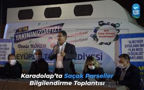 Karadolap'ta Saçak Parseller Bilgilendirme Toplantısı Karadolap'ta Saçak Parseller Bilgilendirme Toplantısı