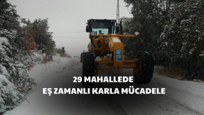  Karla mücadelede Eyüpsultan'ımızın 29 mahallesinde görev başındayız